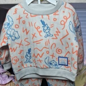 Cute Graphic Sweatshirt and Pants Set